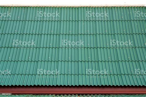 Green Corrugated Metal Roof Background Stock Photo Download Image Now