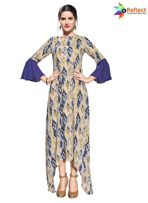 enticing multi color rayon designer kurti kurti designs fashion dresses dresses