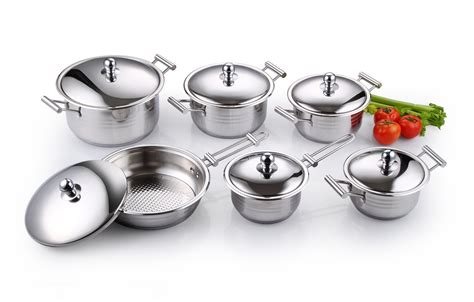 High Quality Stainless Steel Cookware Set 12pcs Kitchenware China