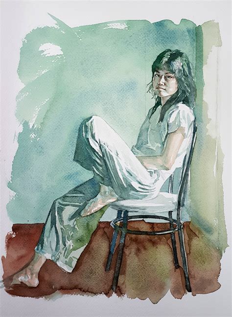My Wife In Watercolor On Behance