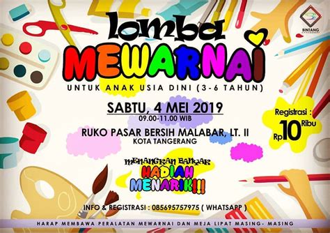 Ini tahapan kemampuan anak usia dini menggambar dan mewarnai. Lomba Mewarnai 2019 Untuk Anak Usia Dini ( 3-6 Tahun ...