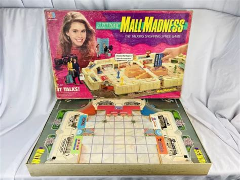 Electronic Mall Madness 1989 Board Game By Milton Bradley Tested Works