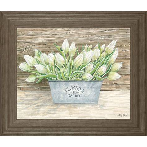 Contemporary Home Living Flowers And Garden Tulips By Cindy Jacobs Framed