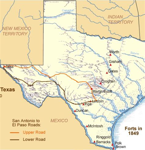 Texas Forts Trail Map