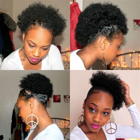 This style is simple, yet frames the face beautifully. Easy Natural Hairstyles, Simple Black hairstyles for ...