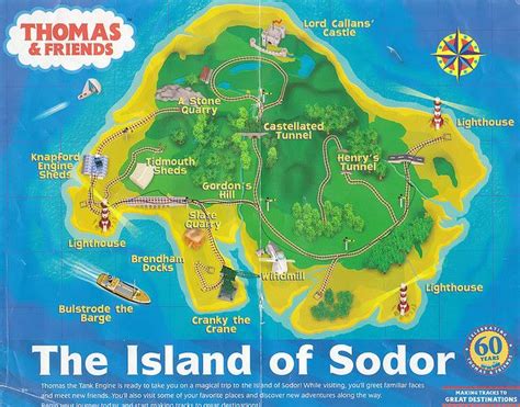 Island Of Sodor Map Thomas The Train Party Thomas And Friends