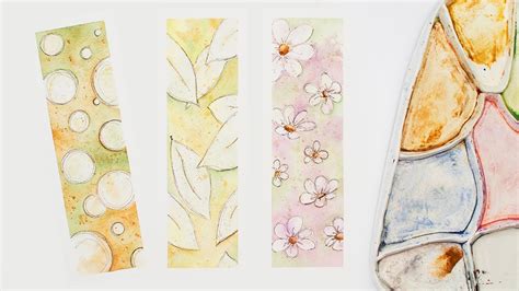 diy watercolor bookmarks ideas for beginners youtube