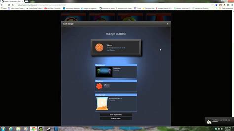 Steam How To Craft A Badge And Mysterious Card Youtube