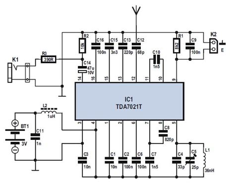 World Technical Schematics Simple Fm Radio Receiver Circuit