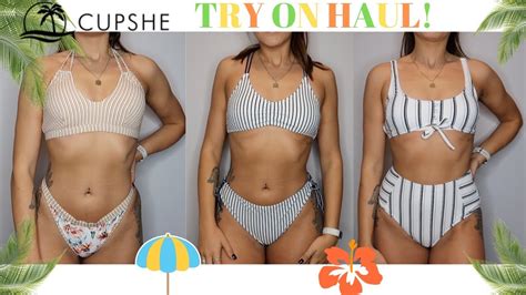 Cupshe Bikini Swimwear Try On Haul Youtube