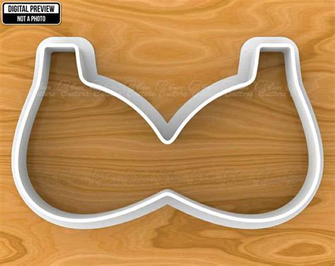 Bra Cookie Cutter Selectable Sizes Sharp Edge Upgrade Available