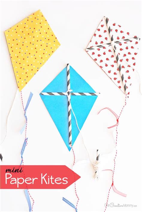 Bust Boredom With These Adorable Mini Paper Kites Kites Craft Diy
