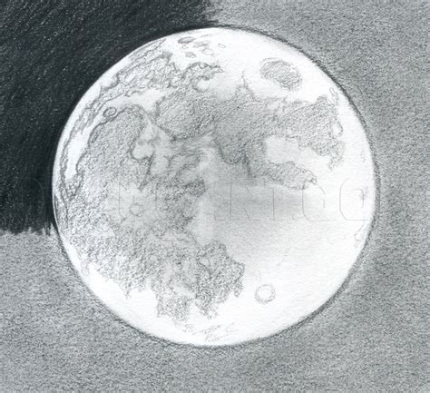 How To Draw The Moon Step By Step Drawing Guide By Finalprodigy