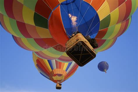 Hot Air Balloons 5 Stock Photo Image Of Overhead Aerial 3256318