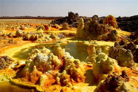 Dallol Ethiopia The Hottest Green Crater On Earth