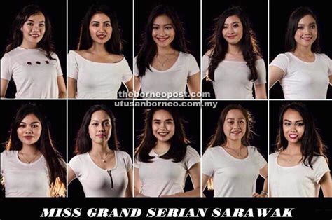 The top 5 finalists were asked a common question by the organization; 10 finalis Miss Grand Serian Sarawak 2018 berentap pada 3 ...