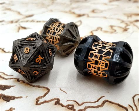 D20 From The Dark Relic Dice Set Dungeons And Dragons Etsy Uk