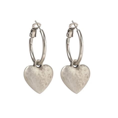 And don't forget, your sterling silver hoop earrings order may qualify for flexpay, allowing you to buy now and pay later. Danon Jewellery Silver Chunky Heart Hoop Earrings
