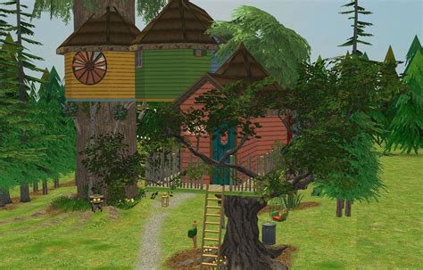 Mod The Sims Treetops Bamboo Building Easy Backdrops Building A House