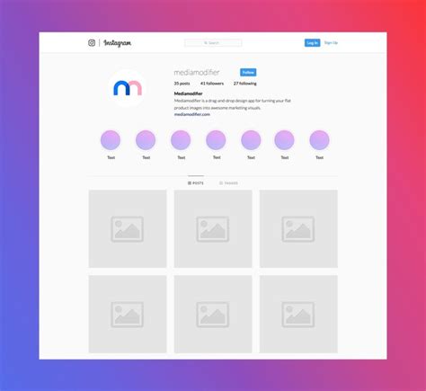 Download Instagram Profile and Highlights Mockup Generator ...