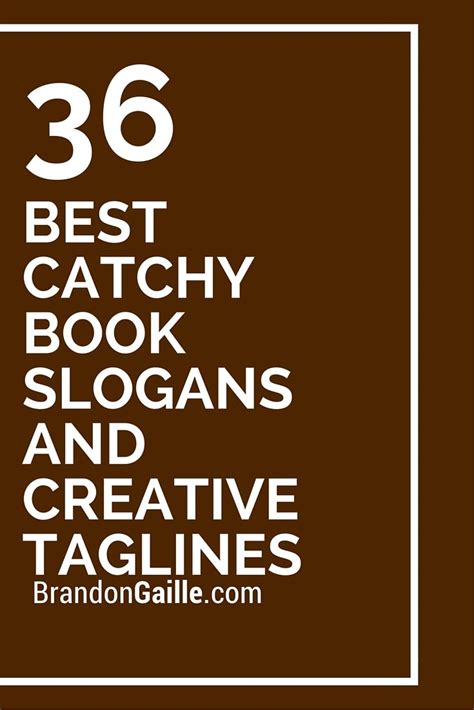 51 Best Catchy Book Slogans And Creative Taglines Catchy Words