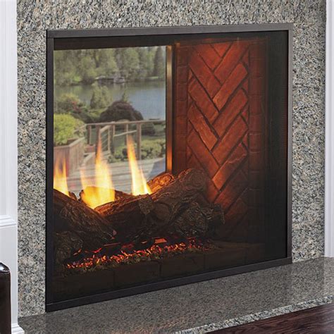 Fortress See Through Indoor To Outdoor Gas Fireplace Outdoor Gas