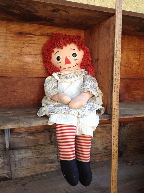 Vintage Raggedy Ann Doll Large Raggedy Ann By Betterthanbellows