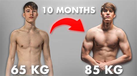 10 Month Body Transformation From Skinny To Less Skinny Youtube