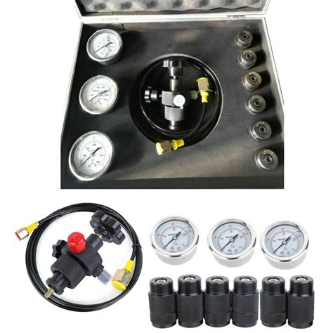 400Bar Hydraulic Accumulator Pressure Test Kit Nitrogen Charging Fill