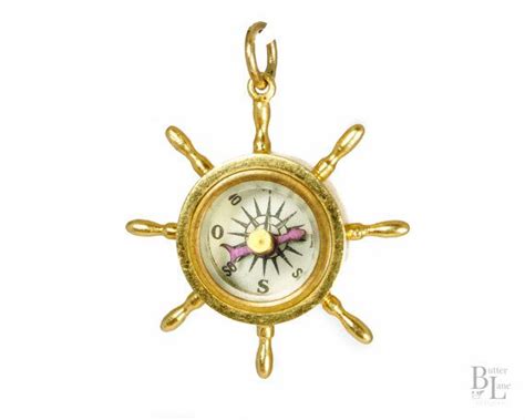 Antique Victorian English 18ct Gold Working Compass Ships Etsy