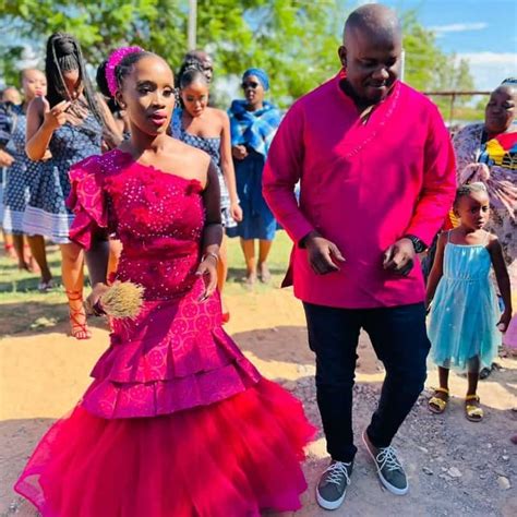 Botswana Traditional Wedding Dresses 2022 For Tswana Womens Shweshwe 4u
