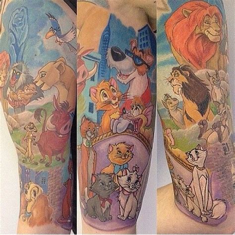 Lion King Sleeve Tattoos