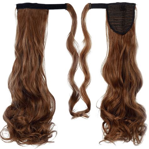 Sayfut 18 Long Curly Wrap Around Ponytail Hair Extensions Walmart