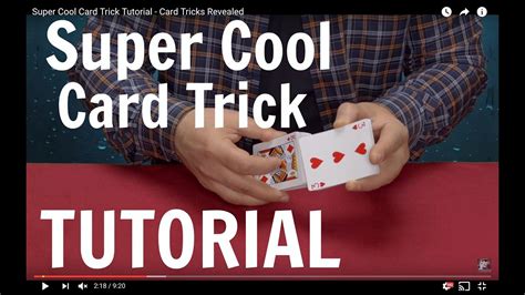 super cool card trick tutorial card tricks revealed youtube