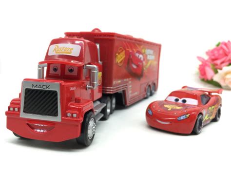 Disney Pixar Cars Toy Mack Truck Playset Lightning Mcqueen Story Sets