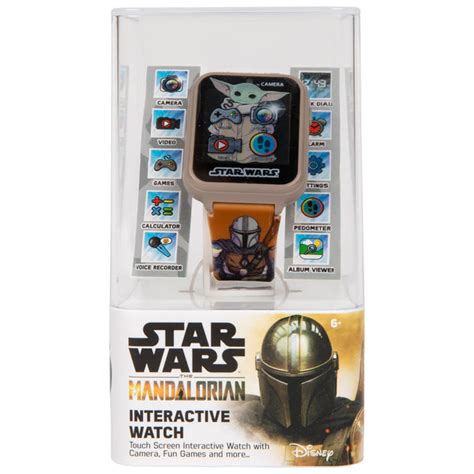 Star Wars The Mandalorian And The Child Interactive Kids Smart Watch M