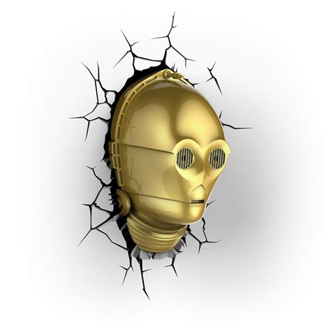 Completely safe for walls, wall murals leaves surfaces free of sticky residue. Star Wars: C-3PO 3D Deco Light - POW! The Hero In You