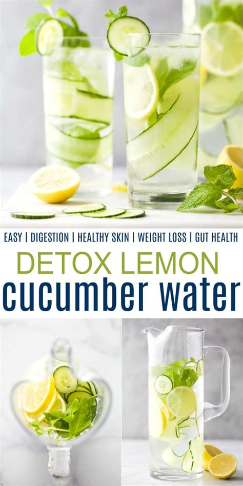Detox Lemon Cucumber Water Recipe Easy Detox Drink