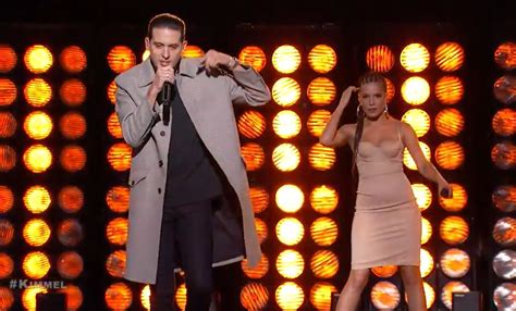 G eazy and halsey attend the jonathan simkhai fashion show during new york fashion week: G-Eazy & Halsey Perform 'Him & I' on Jimmy Kimmel Live ...