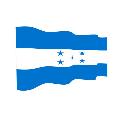 Waving flag of Honduras - Openclipart png image