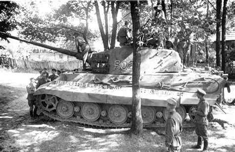 Captured King Tiger Tank Of The Schwere Panzer Abteilung