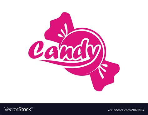 Candy Logo Design Template Royalty Free Vector Image