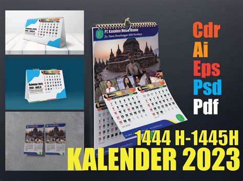 Kalender 2023 Lengkap Format Cdr Ai Eps Psd Pdf Png Download Gratis