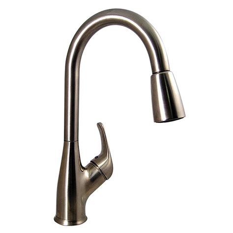 Stylish faucet fits one or three hole sinks with 8 (20.3.3 cm) centres. Kitchen Pull-Down Faucet, Brushed Nickel Finish - Valterra ...