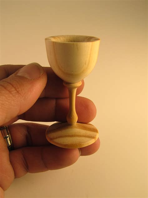 Closet Dowel Turned Into A Mini Goblet Wood Pine Woodturning