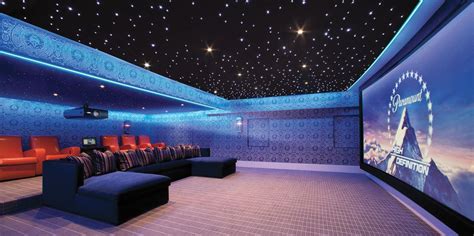 Cosmic Star Ceiling Home Theater Rooms Home Theater Design Home