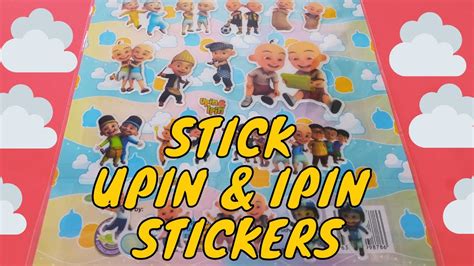 Upin And Ipin Fun Play With Upin And Ipin Stickers And Stick Them On The