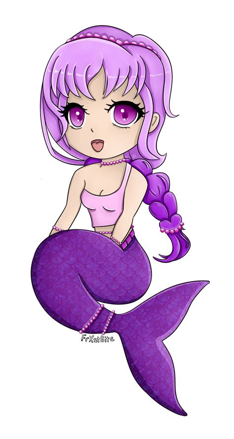 Mermaid Chibi Commission By Frxstbite On Deviantart