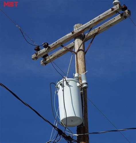 High Voltage Transformer On The Electric Poles With Electrical My Xxx