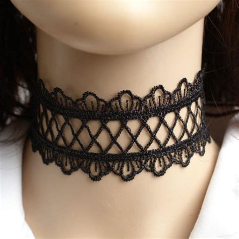 New Black Sexy Lace Choker Necklace Women Chocker Flower Chokers Necklaces Collares Mujer